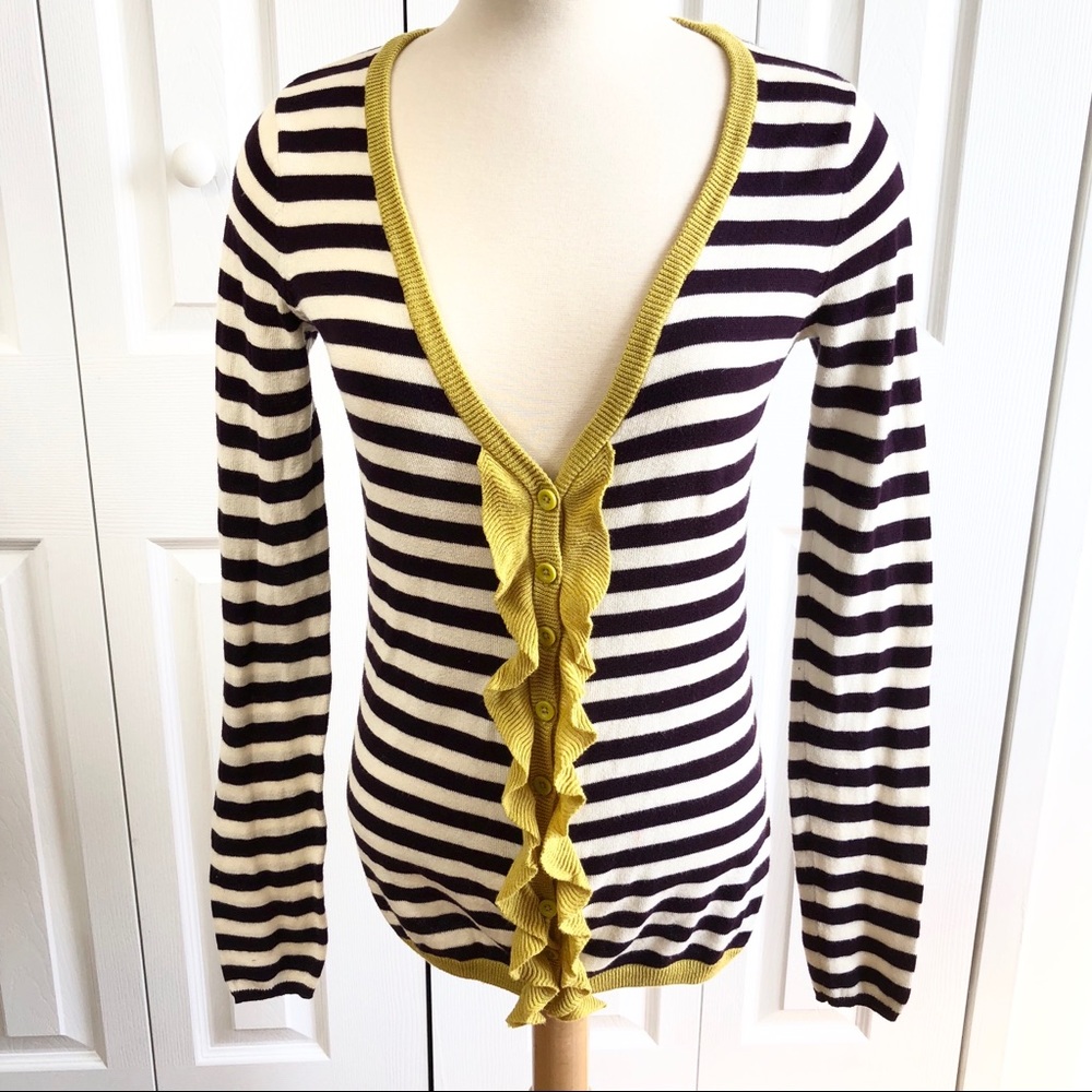 ANTHROPOLOGIE SPARROW Striped Cardigan
